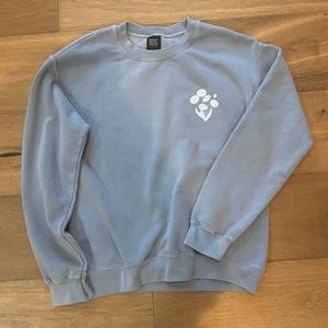 BDG grey/blue flower crew neck